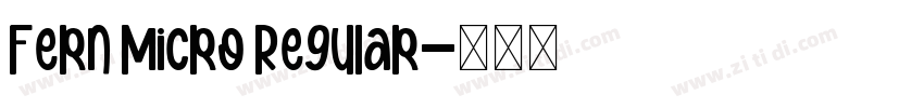 Fern Micro Regular字体转换